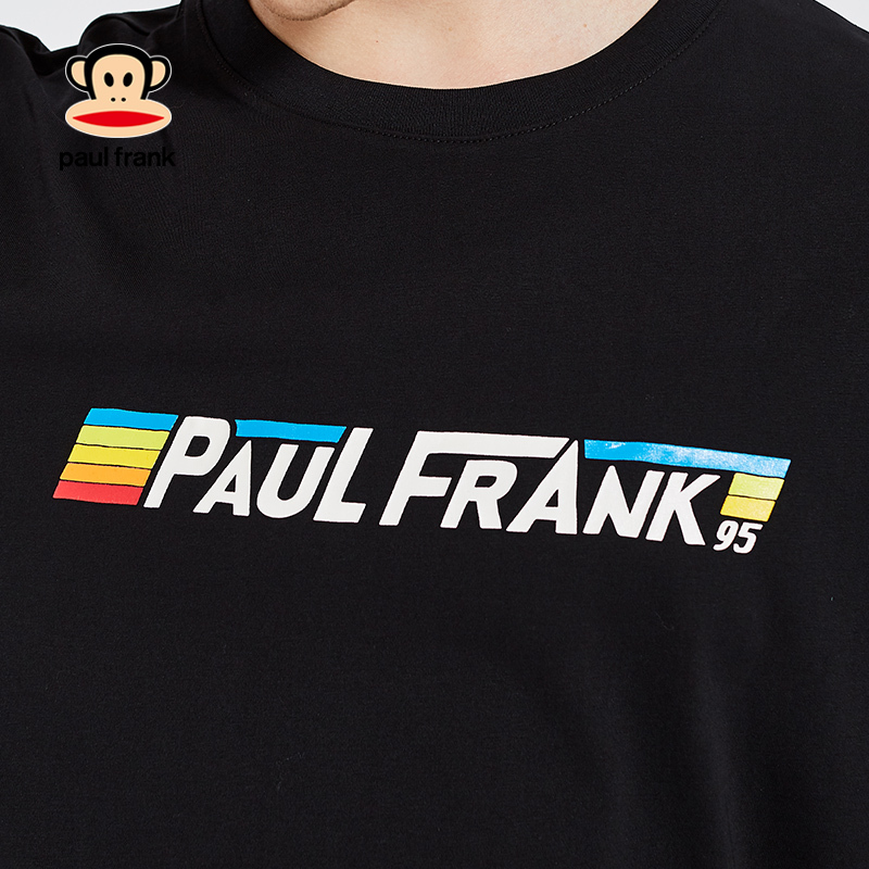 Paul Frank/大嘴猴2019夏季新款T恤男印花半袖韩版宽松圆领上衣潮