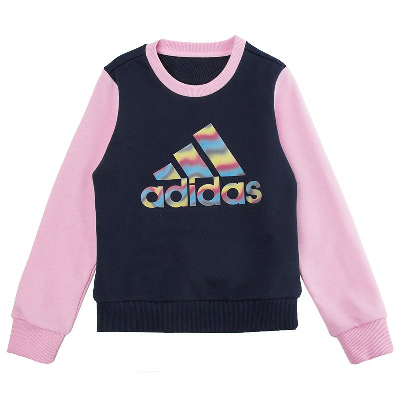 ADIDAS阿迪达斯 2019春季 儿童圆领卫衣 女童大童中童幼童长袖套头衫 DW5944