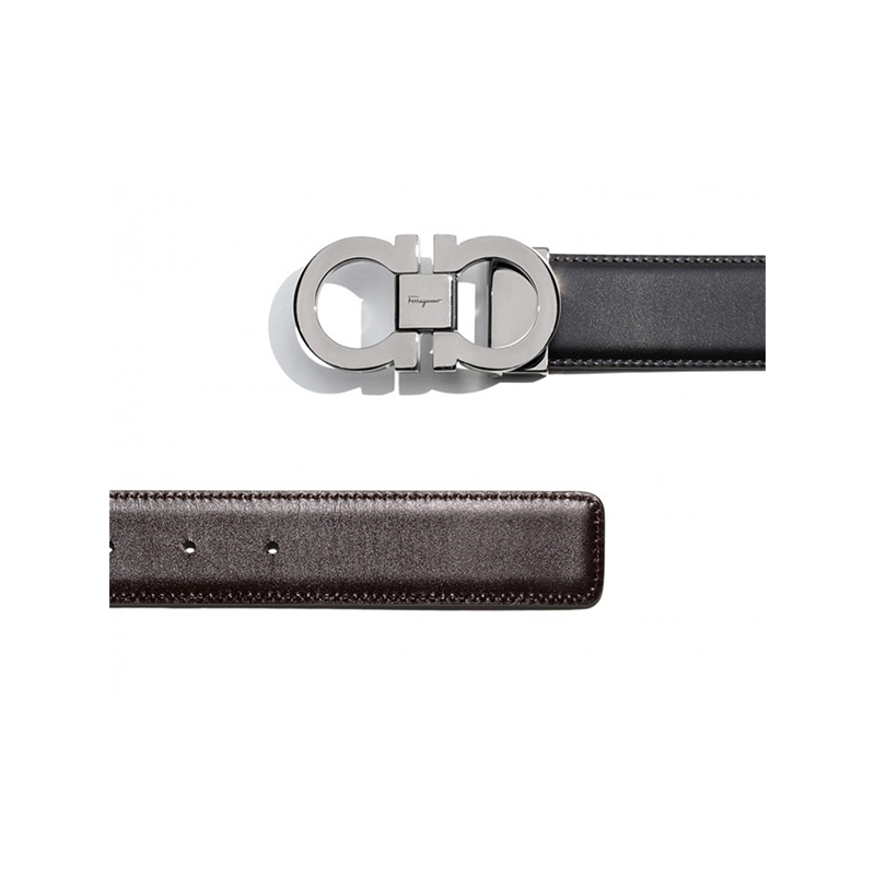 Ferragamo 菲拉格慕 皮带 黑色牛皮板扣logo箱包配件腰带110 CM 679535 064455