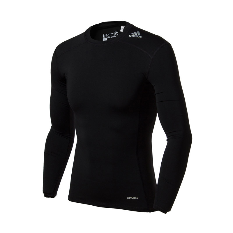 【自营】adidas阿迪达斯男子长袖T恤综合训练跑步运动服AJ5016 L AJ5016黑色