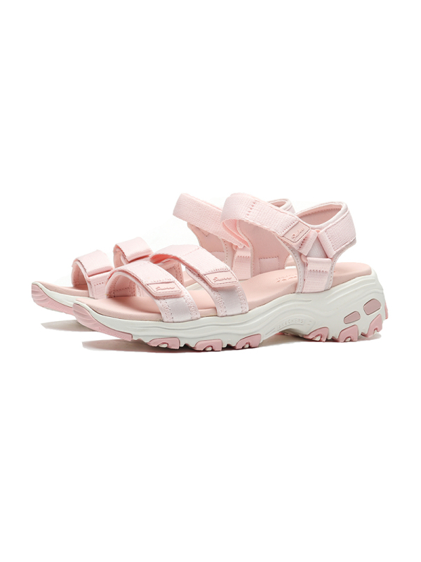 【自营】Skechers斯凯奇女凉鞋D‘lites厚底魔术贴休闲鞋31514