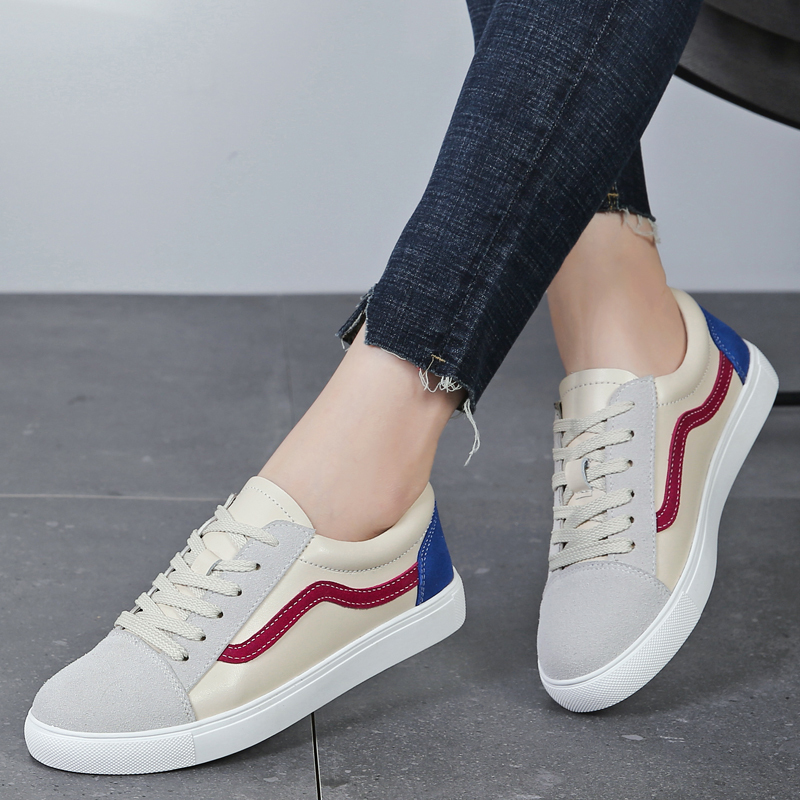 卡帝乐鳄鱼cartelo春夏女款鞋运动鞋休闲鞋百搭经典拼接休闲女鞋