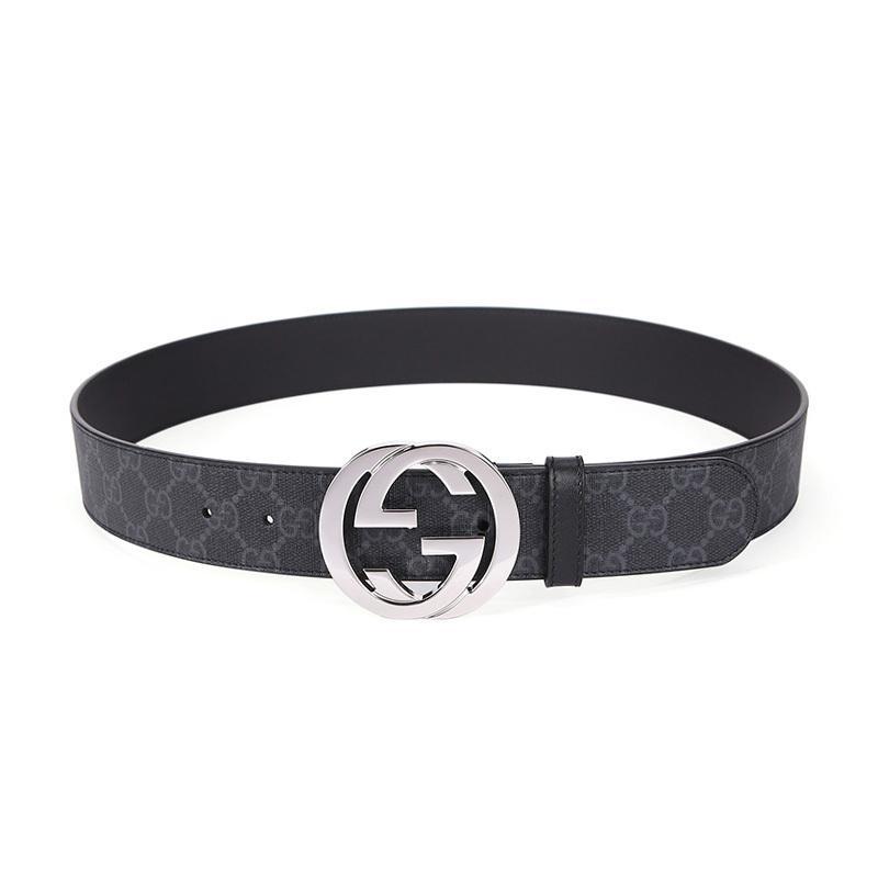 gucci古驰男士人造帆布板扣式腰带411924kgdhx