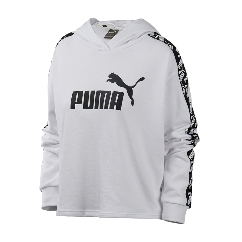PUMA彪马女装运动服经典logo休闲百搭套头连帽卫衣583808