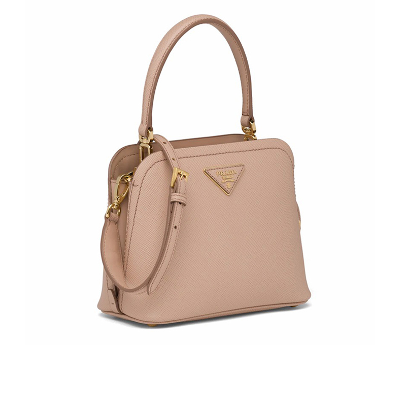 【预定】PRADA/普拉达 Matinée Micro Saffiano 皮革手袋 16.5*21*9.5CM