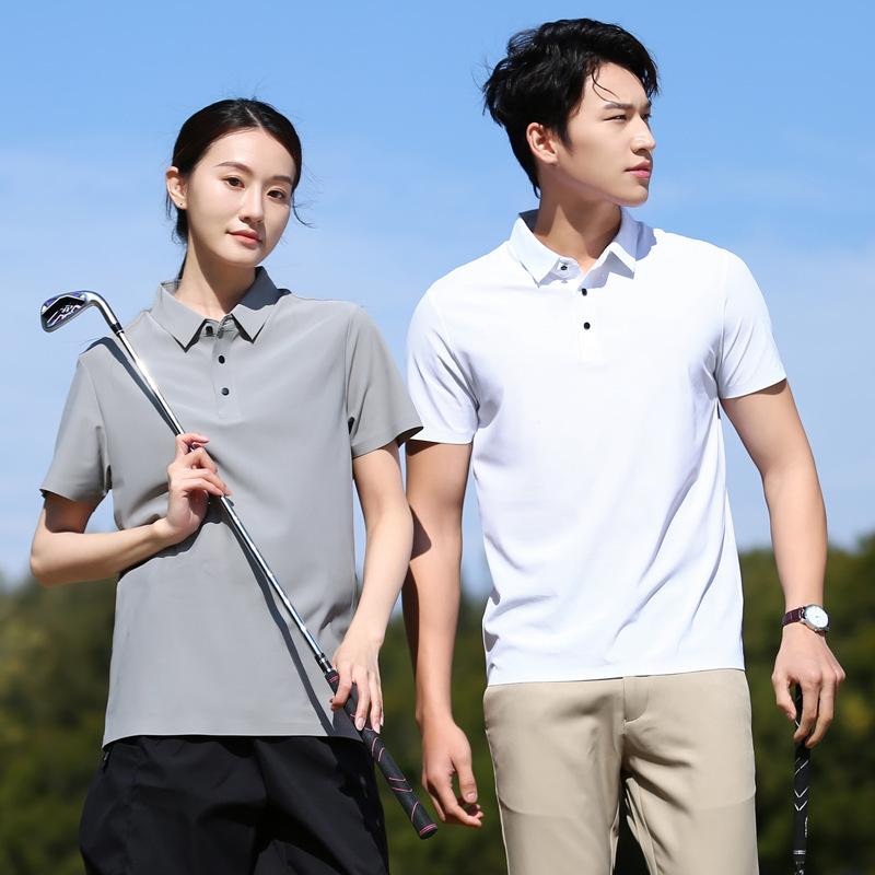 夏季新款男士韩版纯色冰丝翻领短袖POLO衫潮情侣网红同款百搭上衣