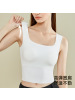 带胸垫背心收副乳痕内衣运动背心夏季方领外穿打底宽带背文胸