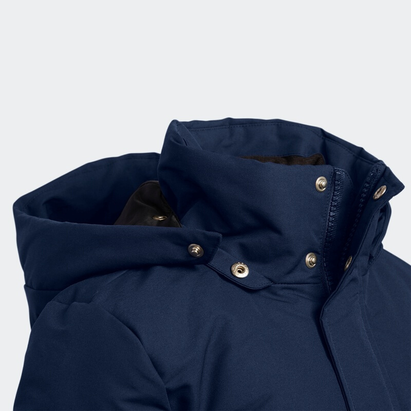 阿迪达斯（ADIDAS）中童大童运动休闲白鸭绒连帽羽绒服外套EH4199