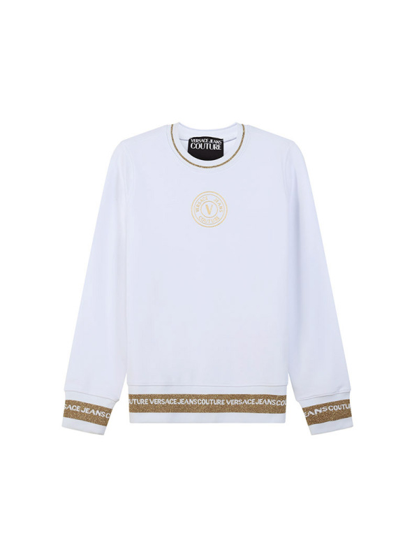 范思哲 VERSACE JEANS COUTURE 女士棉质圆领长袖卫衣运动衫72HAIT03 CF01T