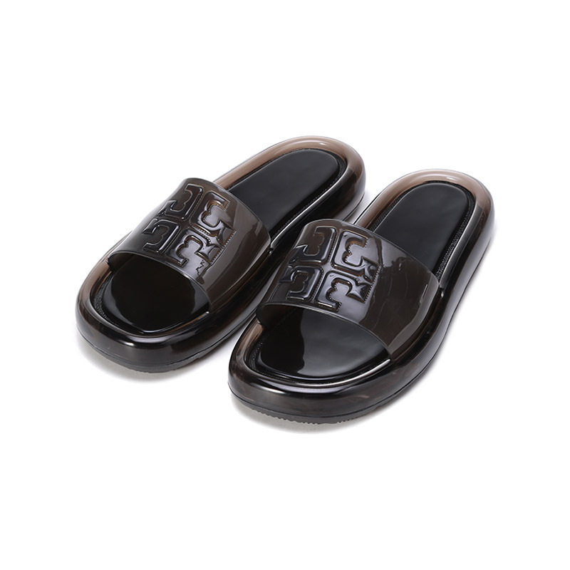 托里伯奇toryburch奢侈品tb女鞋tpu双tlogo图案bubble果冻拖鞋凉拖