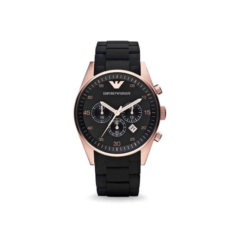 阿玛尼（EMPORIO ARMANI）手表非机械时尚玫瑰金经典硅胶 AR5906
