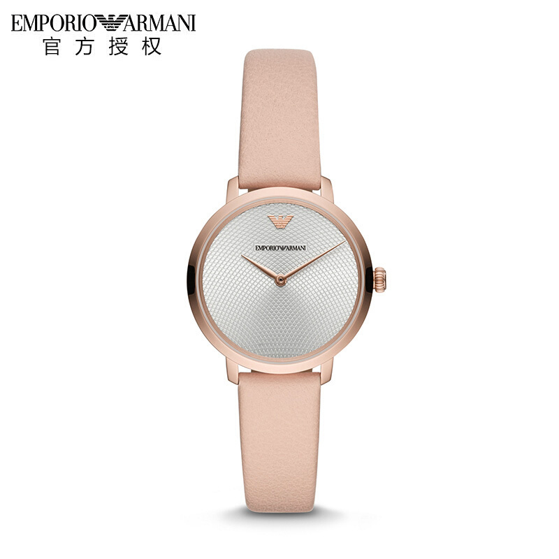 阿玛尼（EMPORIO ARMANI)女表简约舒适可爱时尚女士石英表