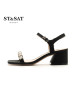 St&Sat/星期六夏季新款粗跟高跟露趾仙女的凉鞋女SS82115392