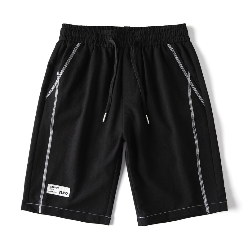 冰丝短裤男夏季薄款宽松直筒潮流百搭外穿男士休闲五分中裤子