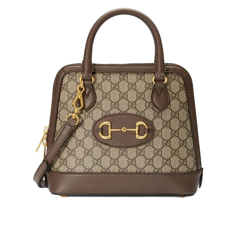 【预定】GUCCI 2020春夏新款 1955 马衔扣装饰单肩手提包621220 25*24*9CM