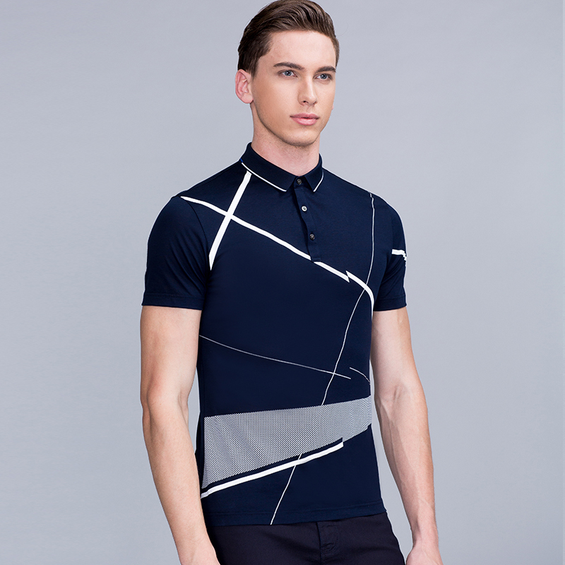 七匹狼短袖t恤夏季中年男士夏装体恤polo衫男装潮