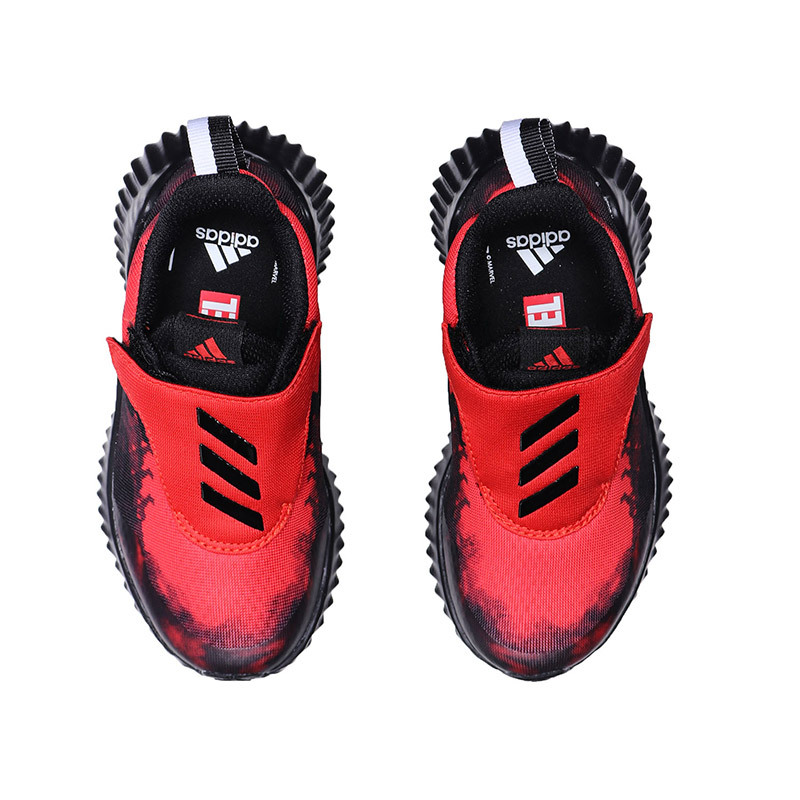 adidas童男小童鞋儿童鞋蜘蛛侠魔术贴运动休闲鞋D96878 D96878红色+黑色