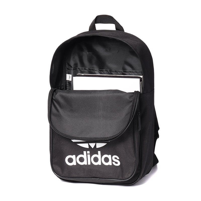 【自营】adidas阿迪达斯三叶草男女运动休闲双肩包DW5185 DW5185黑+白