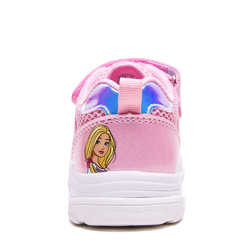 芭比童鞋女童运动鞋2019春季新款儿童网红鞋公主中大童网面透气夏