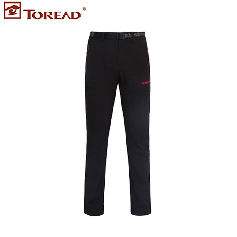 探路者（TOREAD）冲锋裤男女秋冬加绒加厚防水防风软壳裤HAME92074图片