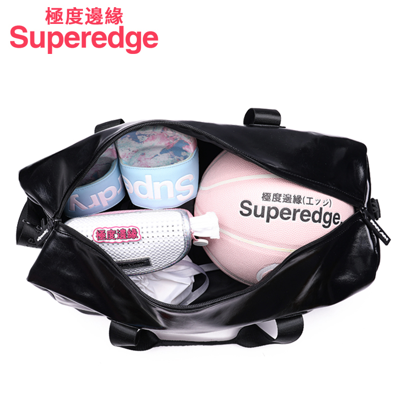 极度边缘Superedge时尚潮牌潮流男女士大容量手提运动户外登山休闲健身包训练商旅行包拎包单肩包挎包书包背包爵士黑