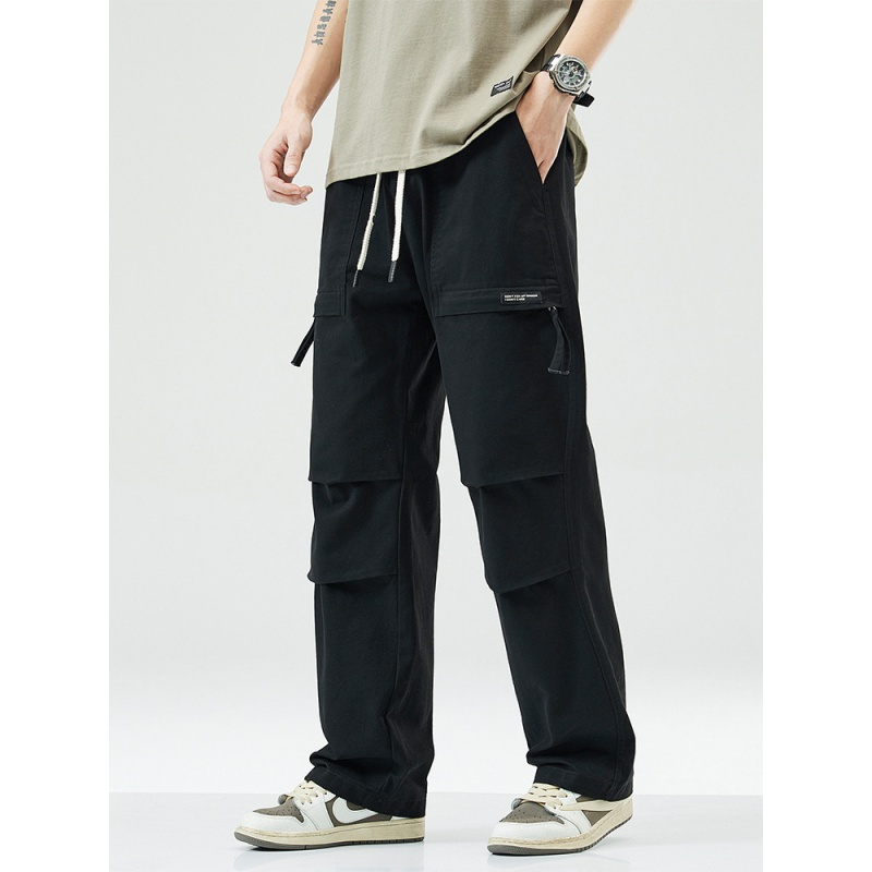 高品质战术裤男款新款纯棉百搭休闲裤潮牌宽松直筒工装裤男士