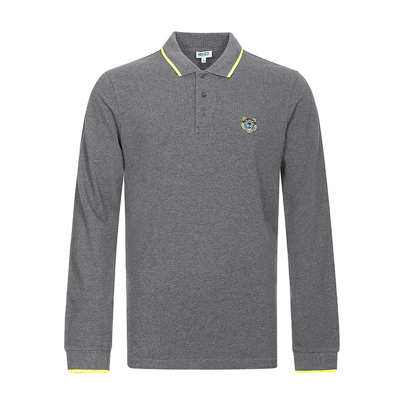 kenzo 高田贤三 男士棉质长袖POLO衫 F00 5PO101 4BA