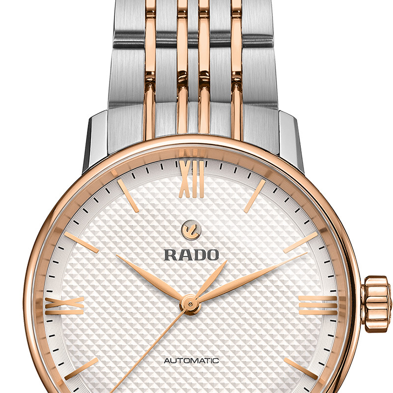 雷达rado瑞士手表晶萃系列时尚优雅自动机械女表318mm白盘间金钢带r