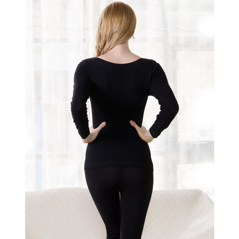 红豆hodo女士内衣女式纯色塑身衣加绒保暖美体内衣套装