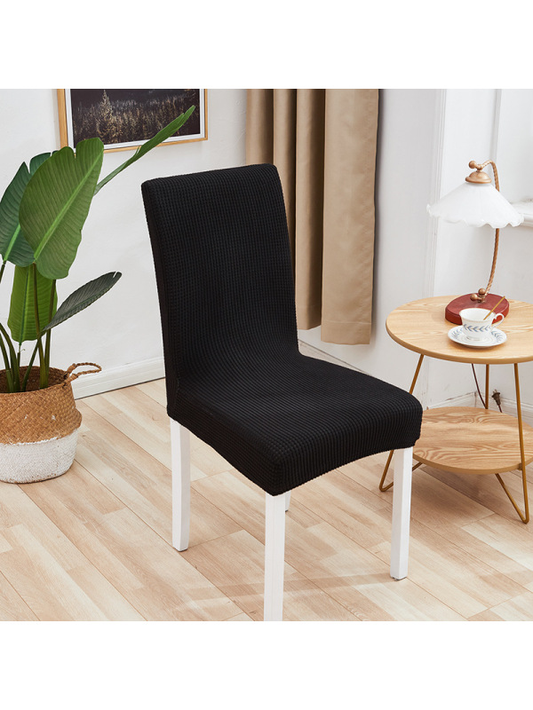 Ceba格纹摇粒绒加厚连体弹力酒店饭店餐厅椅子套罩防污凳子套椅套