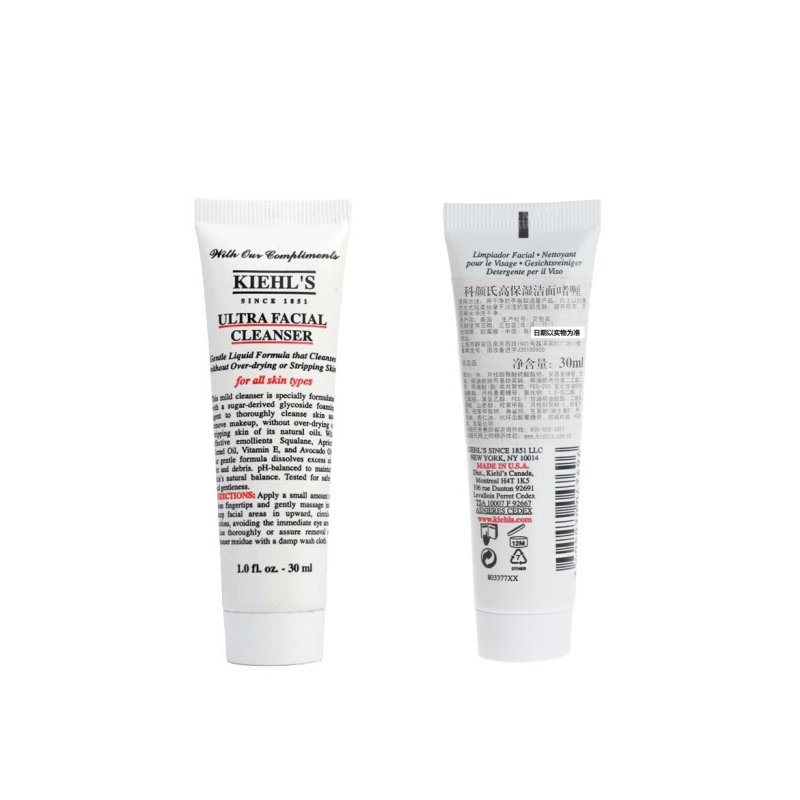 科颜氏(Kiehl’s)高保湿面霜7ml+科颜氏高保湿洁面啫喱30ml+科颜氏高保湿精华爽肤水40ml