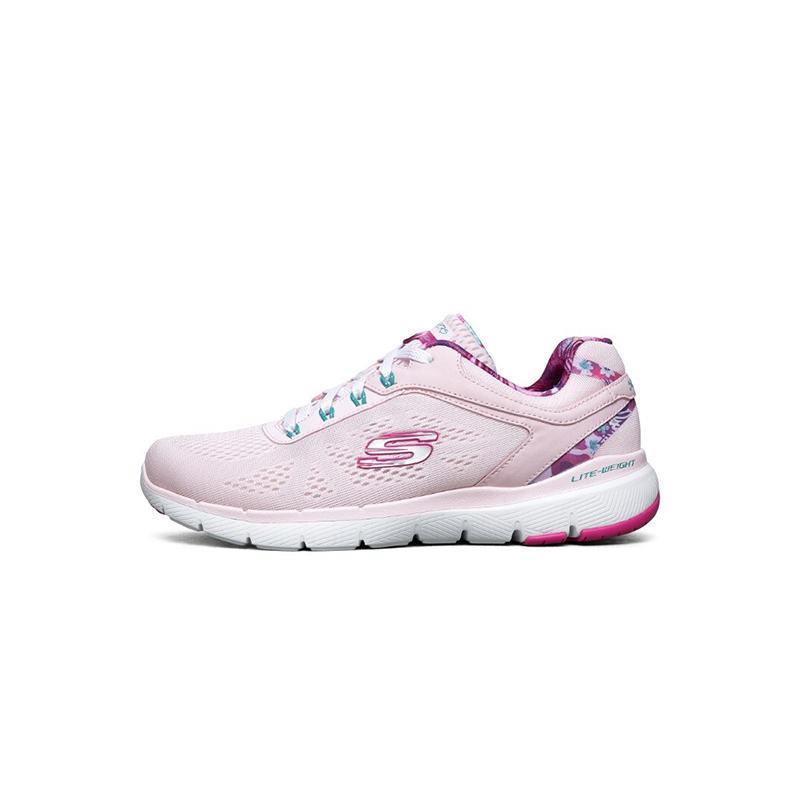 Skechers斯凯奇时尚印花拼接休闲运动鞋女子轻便减震跑步鞋149002