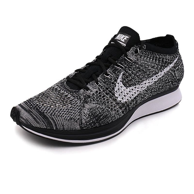 NikeFlyknitRacer黑白奥利奥飞线男鞋休闲跑步鞋526628-012图片