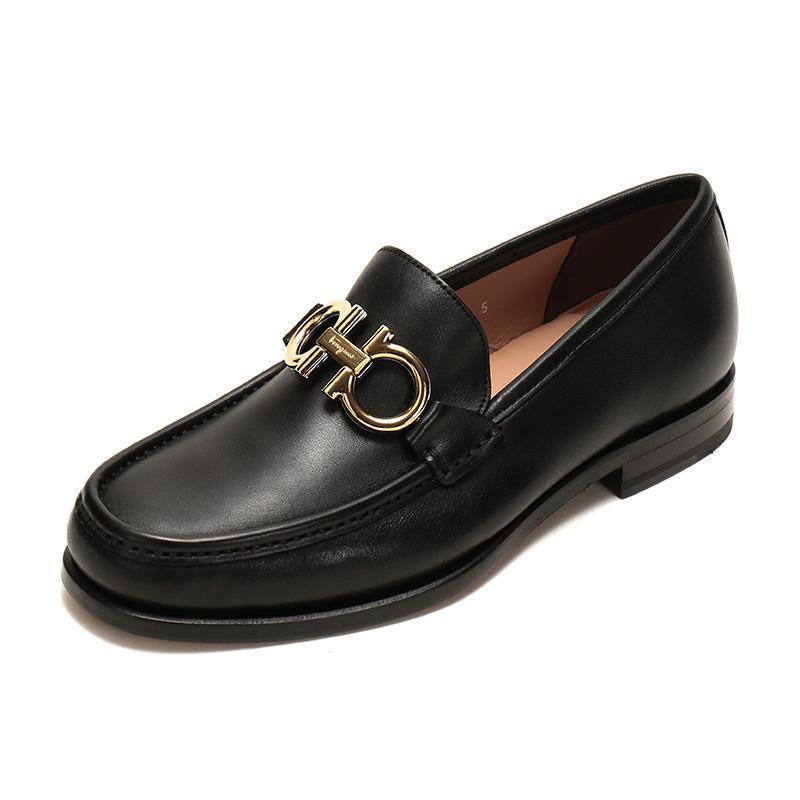 Salvatore Ferragamo 菲拉格慕 男士牛皮莫卡辛鞋皮鞋单鞋 0712557