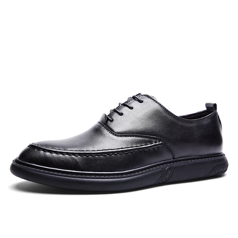 斯米尔simier皮鞋男真皮鞋子男韩版潮流青年男士商务休闲鞋夏季英伦男