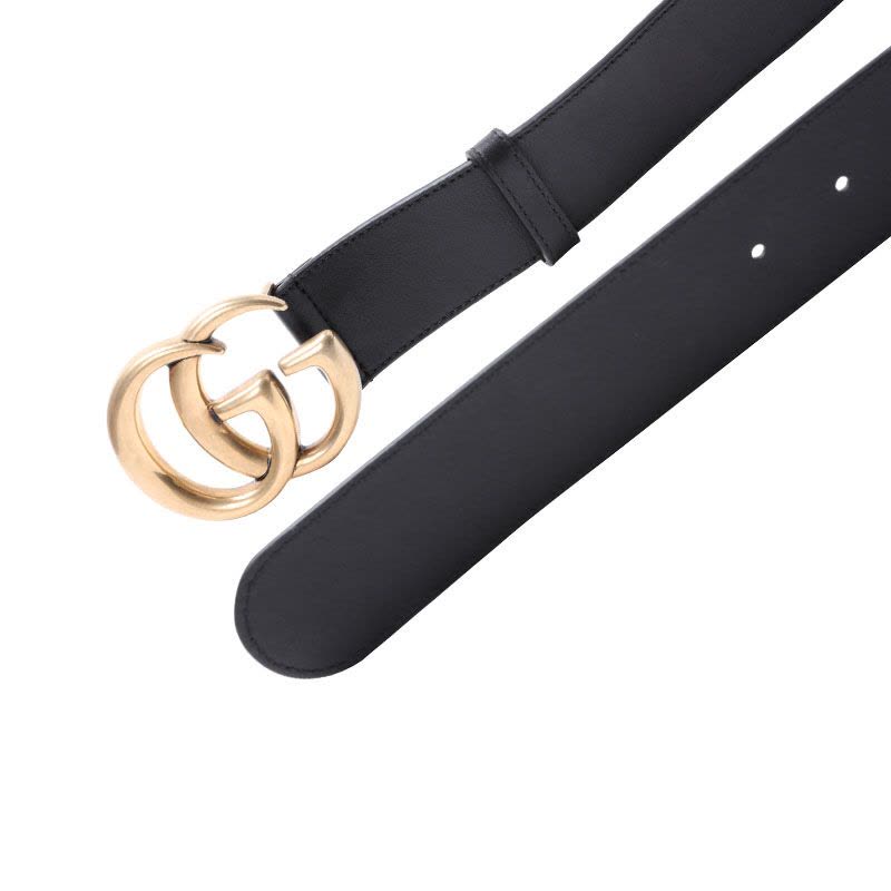 GUCCI 腰带 双G饰扣 光面皮 400593图片