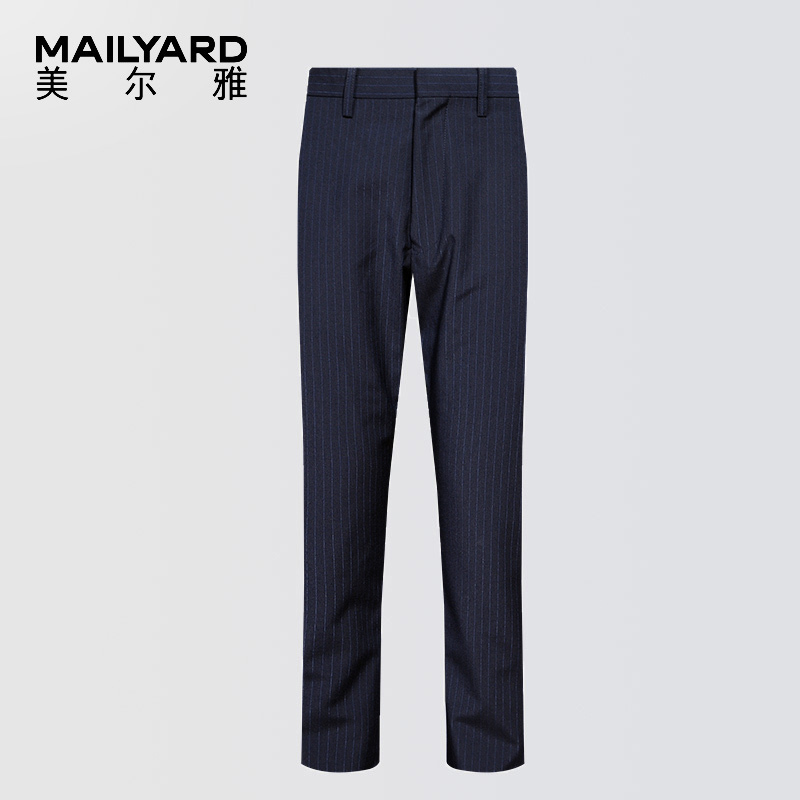 美尔雅(MAILYARD)休闲裤 春夏商务男士薄西裤 男条纹休闲西裤 026