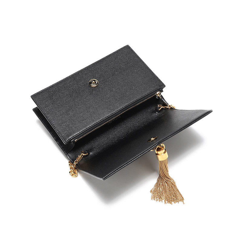 saint laurent 圣罗兰 女士牛皮革单肩斜挎包信封包手拿包 452159 bow