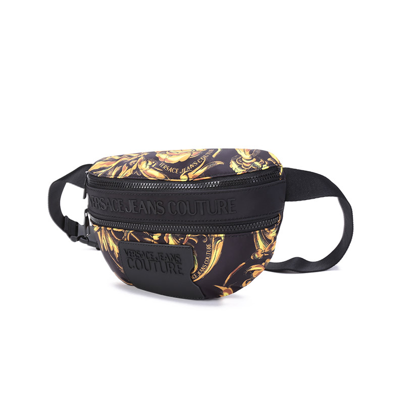 范思哲 VERSACE JEANS COUTURE 男士织物胸包斜挎包腰包72YA4B9E ZS281