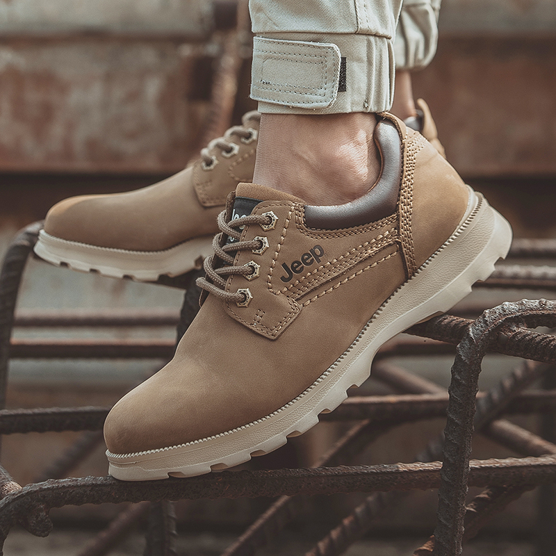 jeep吉普男鞋工装复古英伦时尚潮流男士休闲皮鞋