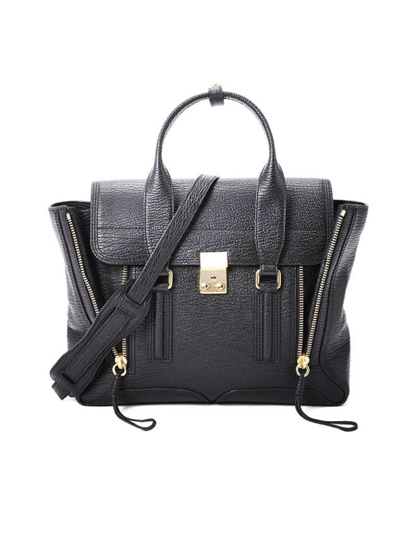 3.1 PHILLIP LIM 3.1 通勤手拎包中号 锁扣粒面皮AC000179金扣 女士手提包