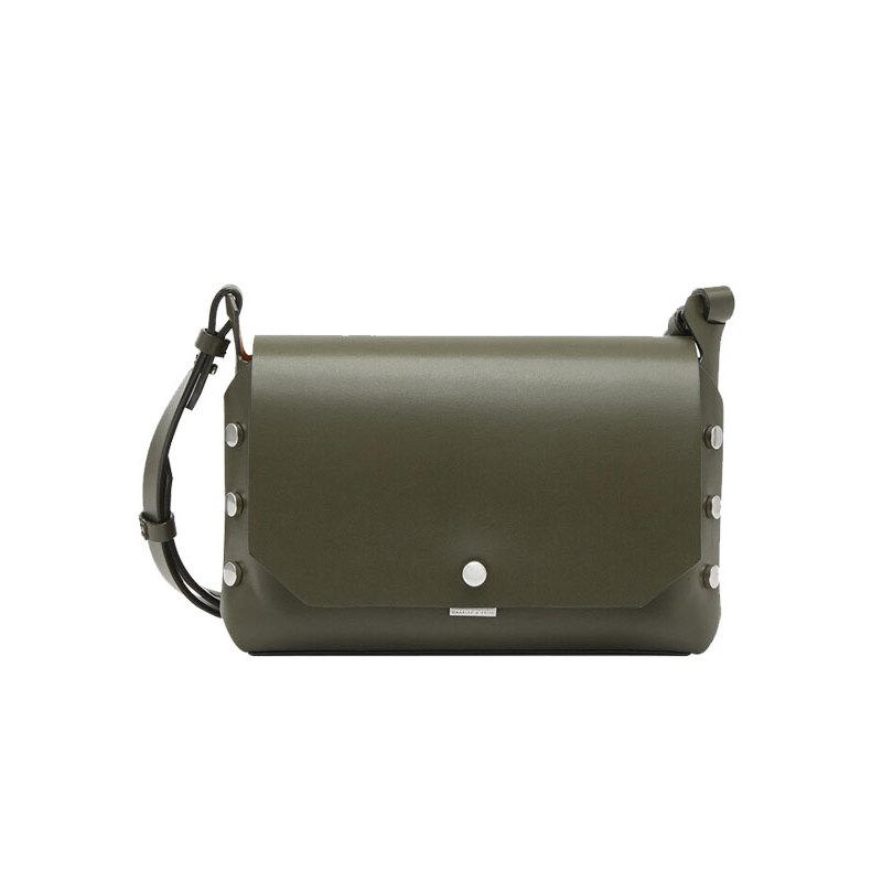 CHARLES&KEITH 小ck女包CK2-80781011金属铆钉可换翻盖单肩包女