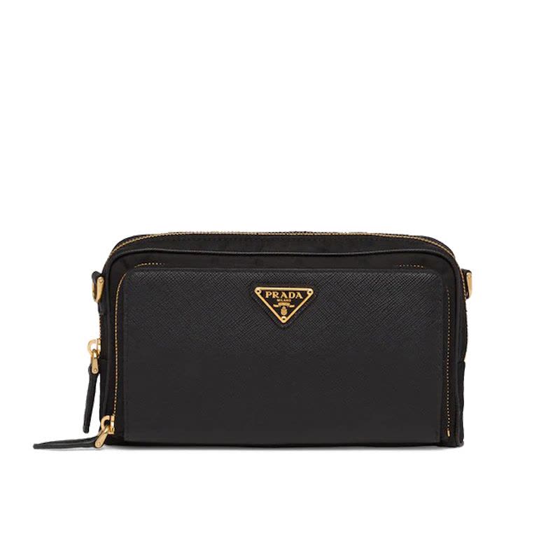 【预定】PRADA/普拉达 尼龙和Saffiano 皮革迷你手袋 1DH058 19*3*10CM图片