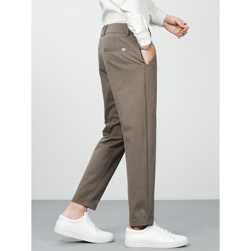 新款直筒小西裤男款 秋冬轻商务垂感抗皱易打理男休闲裤 基础百搭图片