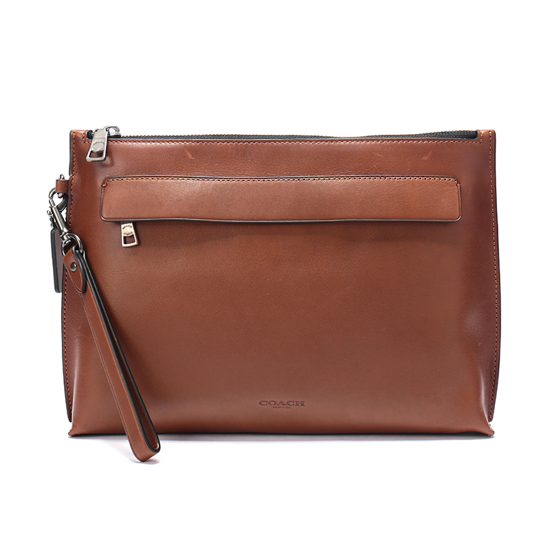 coach蔻驰奢侈品男士皮质手拿包11930视频