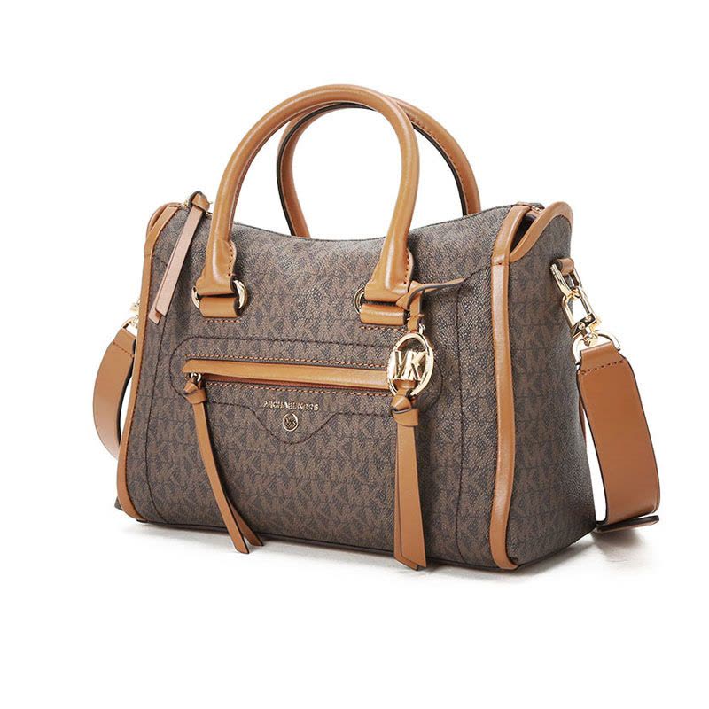 MICHAEL KORS 迈克·科尔斯 机车包 MK吊饰 老花拼皮 30T0GCCS1B图片