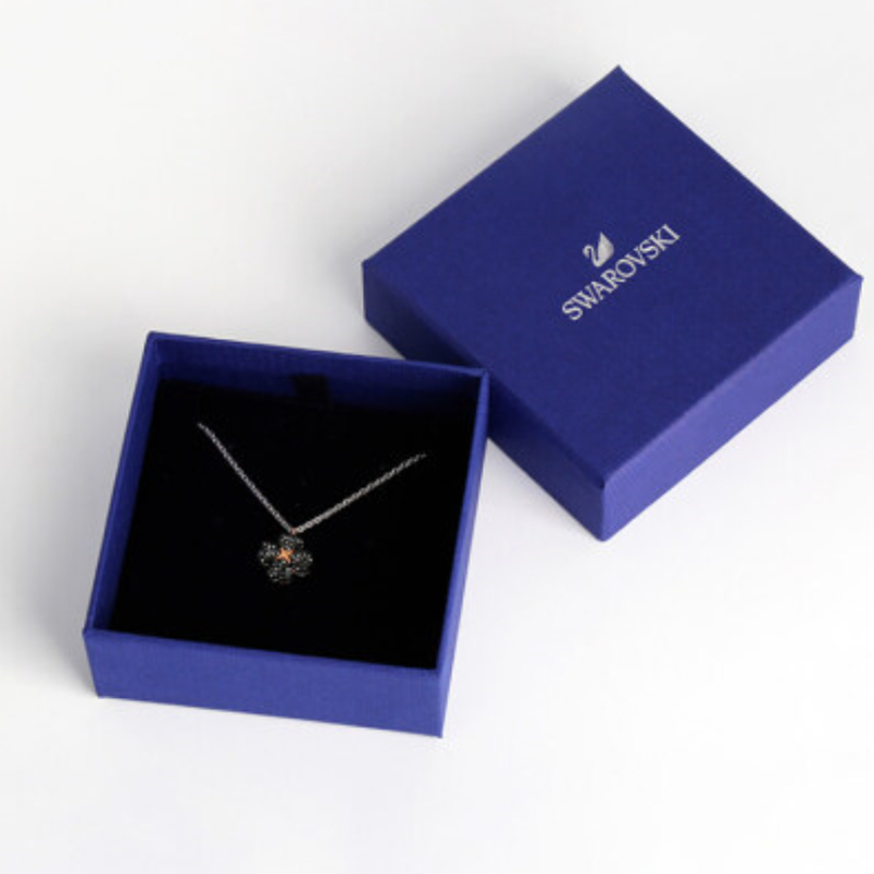 SWAROVSKI施华洛世奇耳钉 女款黑白四叶草系列项链 5368980
