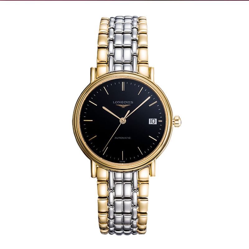 预售款浪琴longines瑞士名表瑰丽系列间金男表自动机械表男l48212527