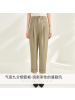 OUNIXUE欧昵雪 | [气质九分烟管裤]夏季通勤风中腰直筒裤纯色女式休闲裤子