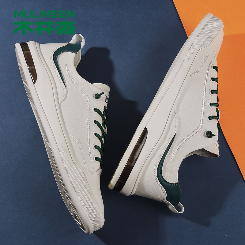 木林森男鞋2021春季新款男士板鞋潮流百搭休闲鞋男韩版小白鞋潮鞋